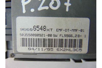 Pantalla multifuncion, Peugeot 207 X-Line 2006, 96600548XT
