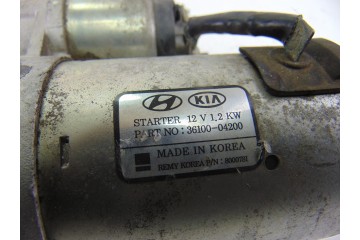 Motor arranque, Kia Rio (Yb) Business 2017, 36100-04200