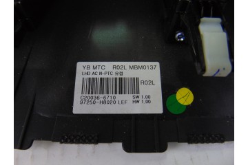 Mando climatizador, Kia Rio (Yb) Business 2017, 97250-H8020