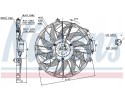 NISSENS RADIATOR FAN FOR BMW E34 5 SERIES 1988 Part manufacturer Nissens