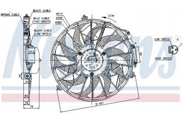 NISSENS RADIATOR FAN FOR BMW E34 5 SERIES 1988 Part manufacturer Nissens