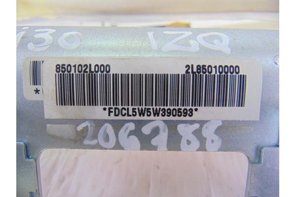 Airbag cortina delantero izquierdo, Hyundai I30 (Fd) Classic 2008, 850102L000