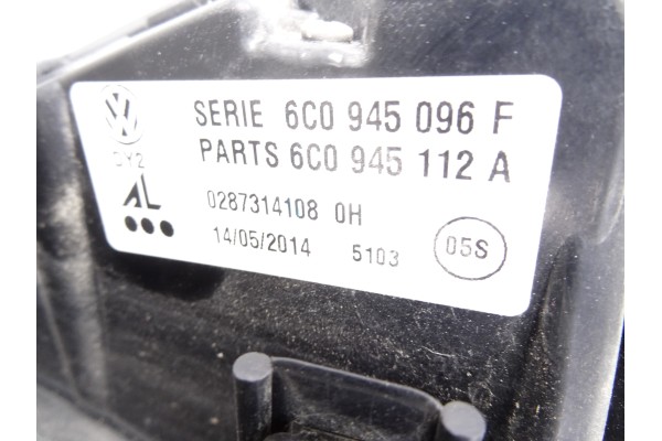 Piloto trasero derecho, Volkswagen Polo V (6C1) Comfortline 2014, 6C0945096F