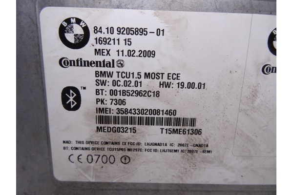 Módulo electrónico, Bmw Serie 5 Berlina (E60) 530d 2009, 9205895