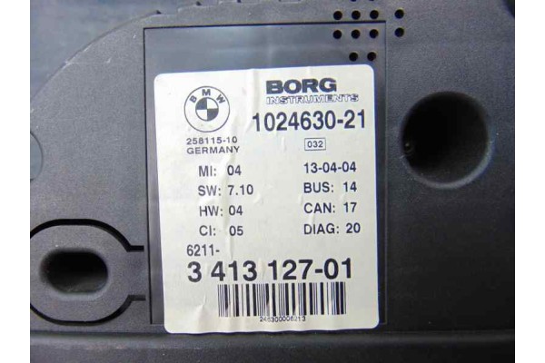 Cuadro instrumentos, Bmw Serie X3 (E83) 3.0d 2004, 3413127