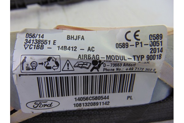 Airbag cortina delantero izquierdo, Ford Fiesta (Cnn) Trend 2014, C1BB14B412AC