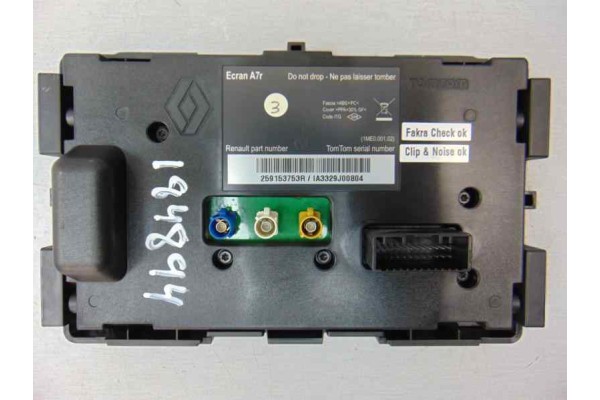 Pantalla multifuncion, Renault Scenic Iii (Jz) Emotion 2009, 259153753R