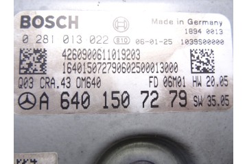Centralita motor uce, Mercedes-benz Clase a (Bm 169) A 180 Cdi (169.007) 2006, A6401507279