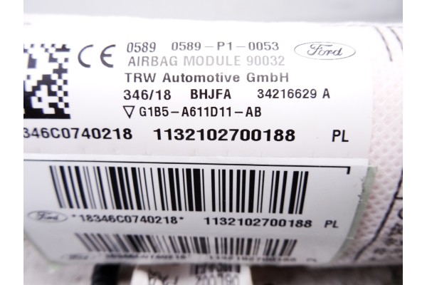 Airbag lateral izquierdo, Ford Ka+ (Cdu) Ultimate 2019, G1B5A611D11AB