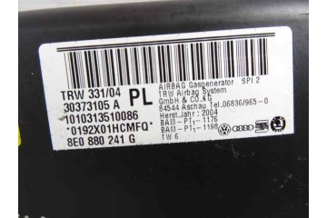 8E0880241G AIRBAG LATERAL IZQUIERDO AUDI A4 AVANT (8E) 2.0 TDI 2005 8E0880241G 167178 AUDI - 1