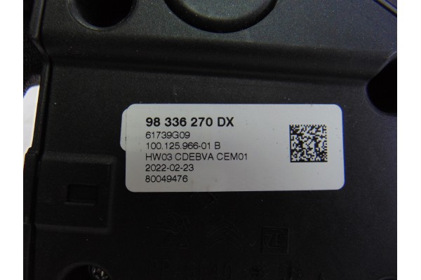 Palanca cambio, Peugeot 5008 Active 2017, 98336270DX