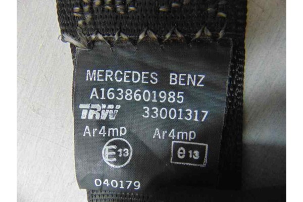 A1638601985 CINTURON SEGURIDAD TRASERO IZQUIERDO MERCEDES-BENZ CLASE ML (BM 163)