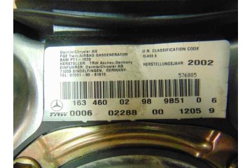 Kit airbag, Mercedes-benz Clase Ml (Bm 163) 270 Cdi (163.113) 2002