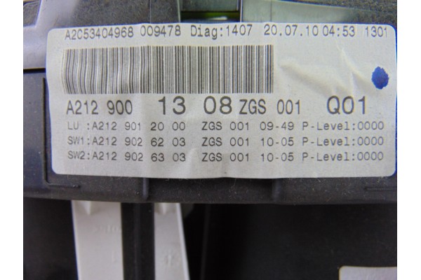 Cuadro instrumentos, Mercedes-benz Clase e (Bm 212) Lim. 220 CDI BlueEfficiency (212.002) 2011, A2129001308
