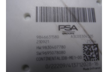 Caja reles / fusibles, Peugeot 308 (P5) Active Pack 2022, 9846631580