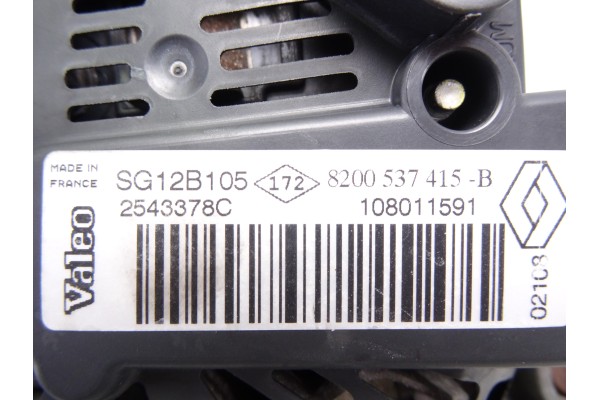 Alternador, Nissan Kubistar (X76) Premium (L1) 2008, 8200537415B