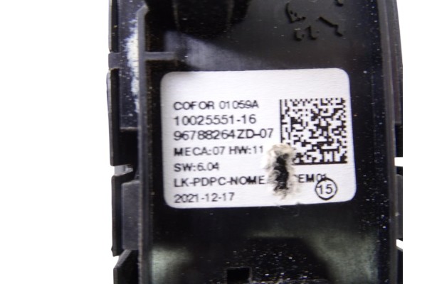 Mando elevalunas delantero izquierdo, Peugeot 508 Allure Pack 2022, 96788264ZD
