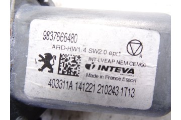 Elevalunas trasero derecho, Peugeot 508 Allure Pack 2022, 9837666480