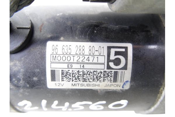 Motor arranque, Fiat Ii Scudo (272) Combi L1H1 90 Multijet (5 pl.) 2010, 9663528880