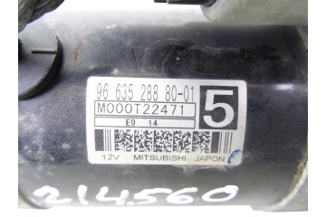 Motor arranque, Fiat Ii Scudo (272) Combi L1H1 90 Multijet (5 pl.) 2010, 9663528880
