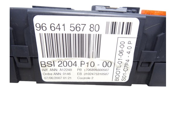 Caja reles / fusibles, Citroen C3 1.4 Collection 2007