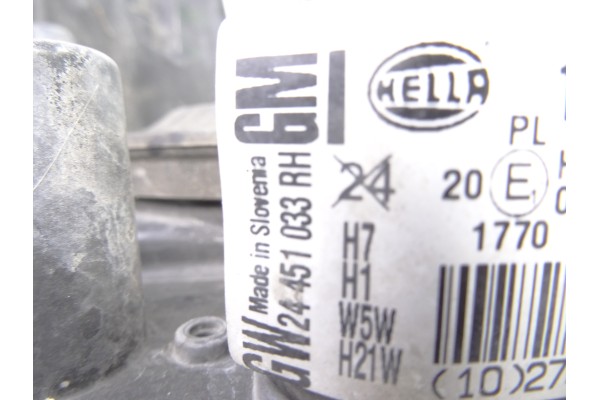 24451033 FARO DERECHO OPEL ASTRA H TWIN TOP