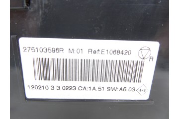 275103596R MANDO CLIMATIZADOR RENAULT MEGANE III COUPE Dynamique 2012 275103596R 211112 RENAULT - 1