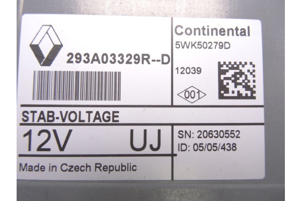 293A03329R  MODULO ELECTRONICO RENAULT MEGANE III COUPE Dynamique 2012 293A03329R 211115 RENAULT - 2