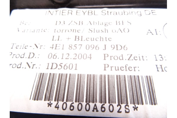 Guantera, Audi A8 (4E) 3.0 TDI Quattro 2005, 4E1857096J