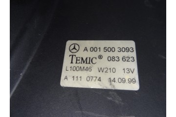 A0015003093  ELECTROVENTILADOR MERCEDES-BENZ CLASE E (BM 210) BERLINA 270 CDI (210.016) 2000 A0015003093 209863 MERCEDES-BENZ - 