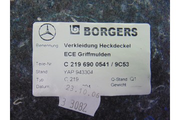 Guarnecido porton trasero, Mercedes-benz Cls (Bm 219) 350 Cgi (219.357) 2006, 2196900541