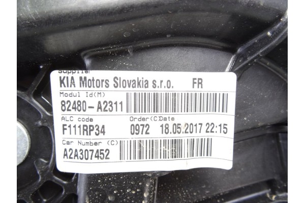 Elevalunas delantero derecho, Kia Ceed (Jd) Business 2017, 82480A2311