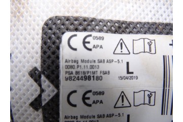 Airbag lateral izquierdo, Citroen C3 Aircross Feel 2019, 9824498180