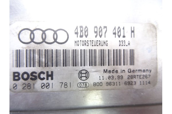 4B0907401H  CENTRALITA MOTOR UCE AUDI A6 BERLINA (4B2) 2.5 TDI 2001 4B0907401H 212874 AUDI - 2