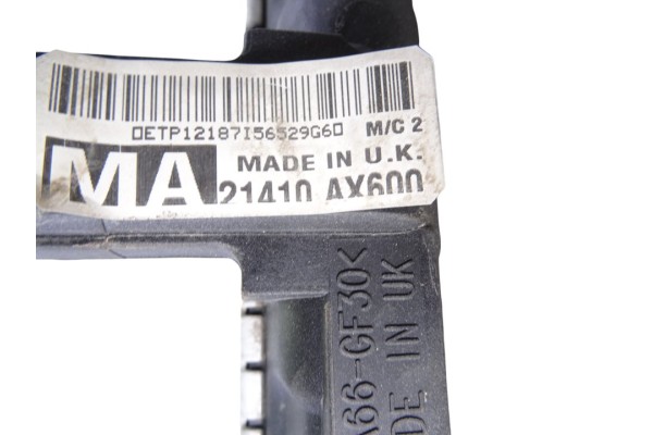 Radiador agua, Nissan Micra (K12E) Plus (D) 2009, 21410AX600