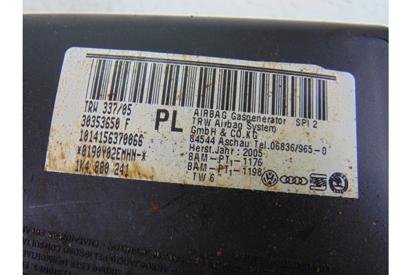 1K4880241  AIRBAG LATERAL IZQUIERDO SEAT LEON (1P1) Reference 2006 1K4880241 201951 SEAT - 3