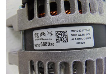 Alternador, Peugeot 5008 Active 2017, 9835688980