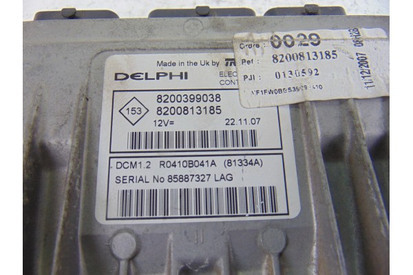 Centralita motor uce, Renault Kangoo Ii (F/KW0) Dynamique 2008, 8200399038