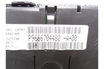 Pantalla multifuncion, Citroen Grand C4 Picasso Millenium 2013, 9666704480