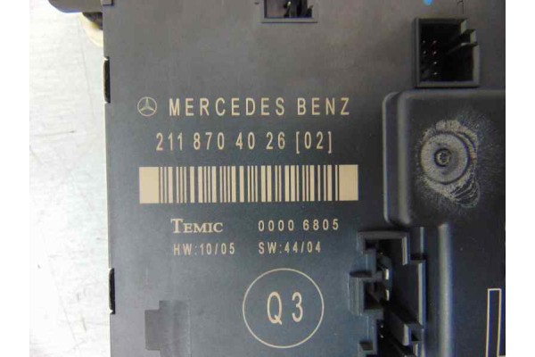 Centralita cierre, Mercedes-benz Clase e (Bm 211) Familiar 280 T CDI 4-Matic (211.284) 2006, 2118704026