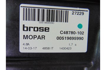 Elevalunas trasero izquierdo, Fiat 500X (334) Mirror 2017