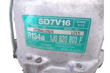 1J0820803F  COMPRESOR AIRE ACONDICIONADO SKODA OCTAVIA BERLINA (1U2) 1.6 GLX (74kW) 2000 1J0820803F 212499 SKODA - 2