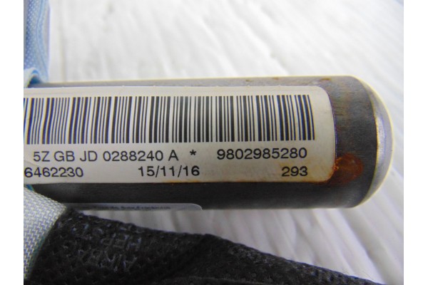 Airbag cortina delantero izquierdo, Peugeot 508 Sw Active 2017, 9802985280