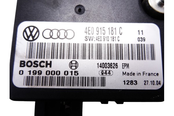 4E0915181C  MODULO ELECTRONICO AUDI A8 (4E) 3.0 TDI Quattro 2005 4E0915181C 211554 AUDI - 1