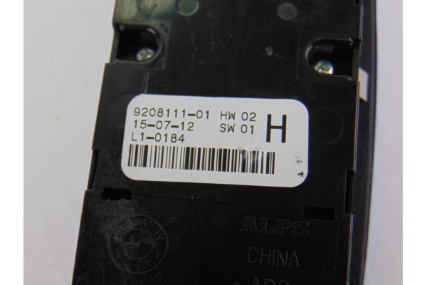 Mando elevalunas delantero izquierdo, Bmw Serie 3 Berlina (F30) 328i 2012, 9208111