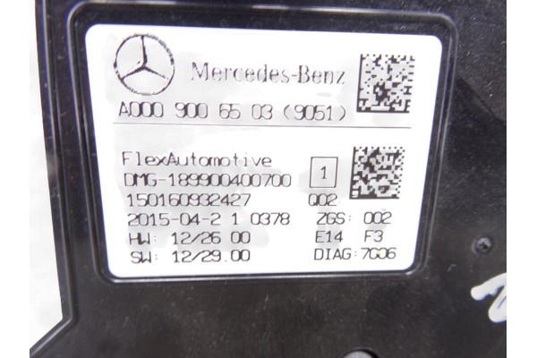 Luz interior, Mercedes-benz Clase a (Bm 176) A 180 CDI BlueEfficiency (176.012) 2015, A0009006503