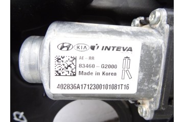 Elevalunas trasero derecho, Hyundai Ioniq Hybrid 2018, 83460G2000