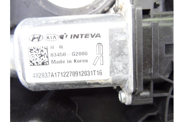Elevalunas trasero izquierdo, Hyundai Ioniq Hybrid 2018, 83450G2000