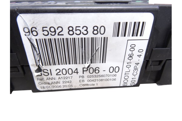 Caja reles / fusibles, Citroen C3 1.4 HDi Exclusive 2006, 9659285380