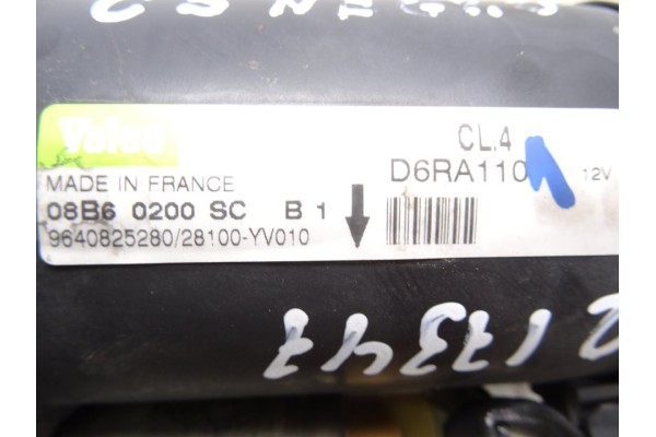 Motor arranque, Citroen C3 1.4 HDi Exclusive 2006, 9640825280